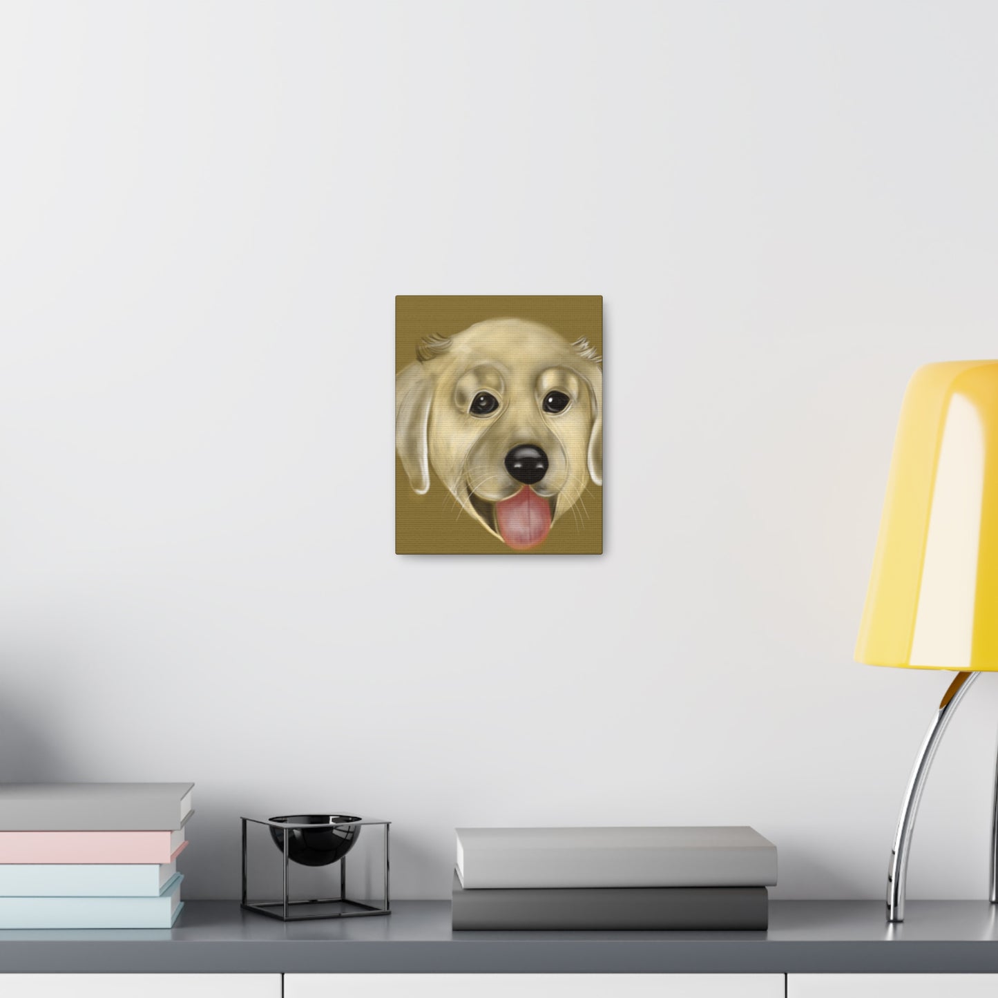 Golden Pup Canvas Gallery Wraps - Debital Design