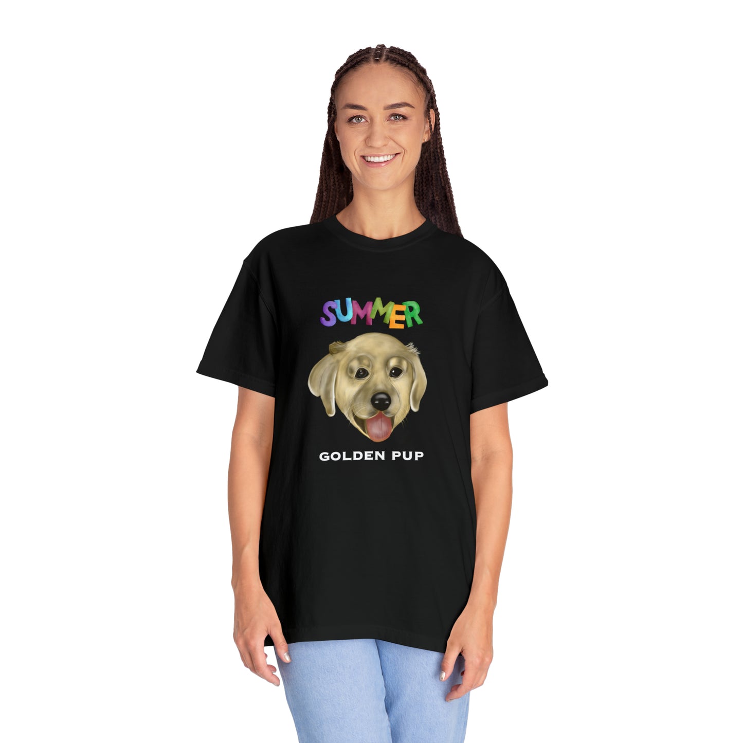 Introducing Our Golden Pup Unisex Garment-Dyed T-shirt! - Debital Design