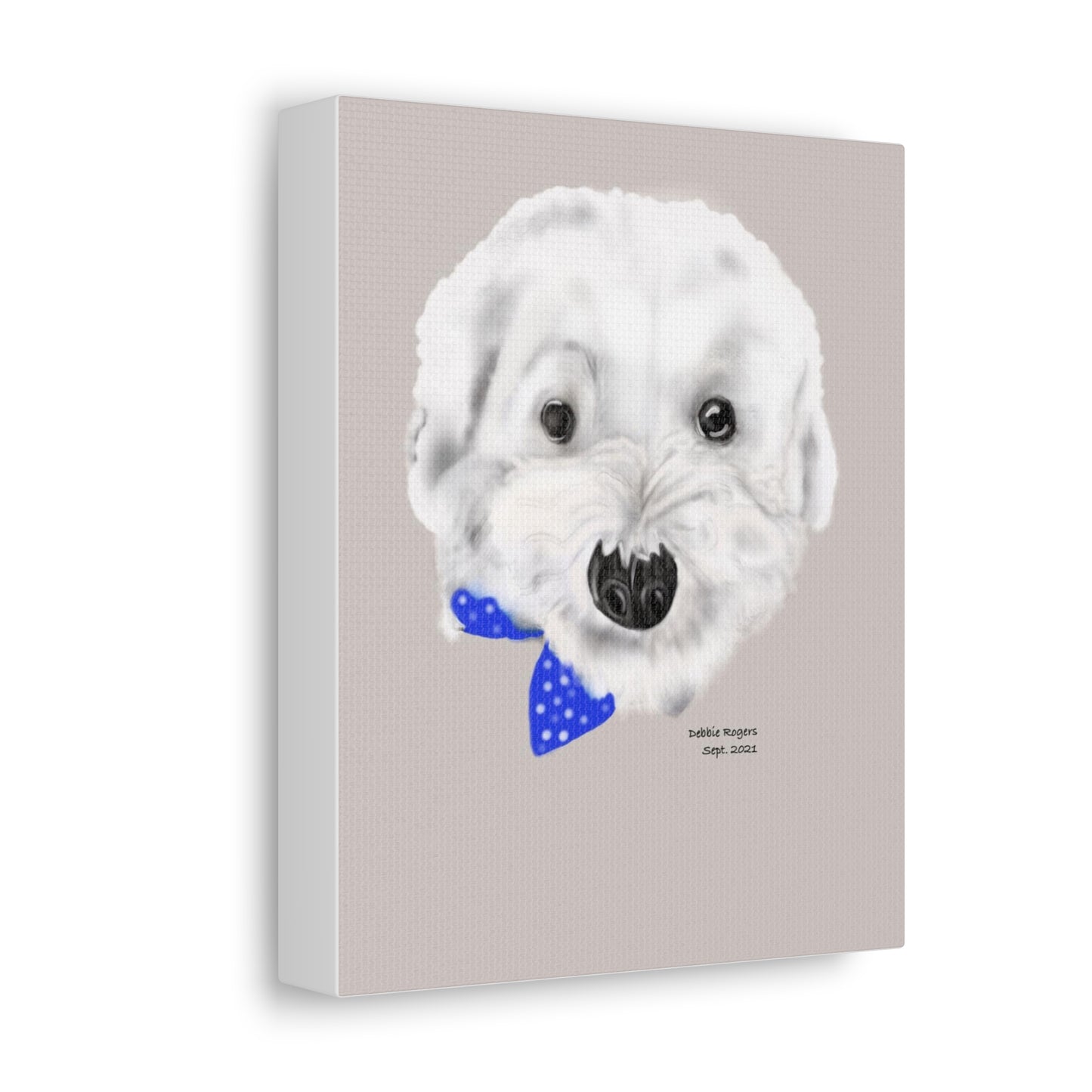 Satin Canvas, Stretched - Debital Design