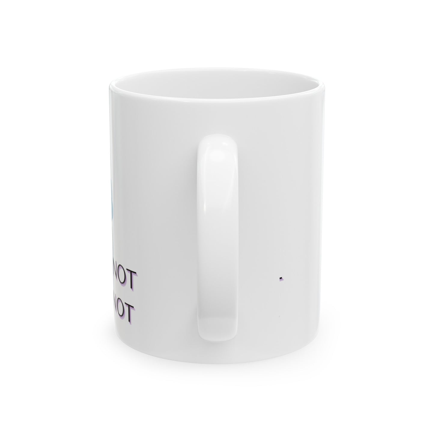 WASTE NOT WANT NOT Ceramic Mug, 11oz - Debital Design