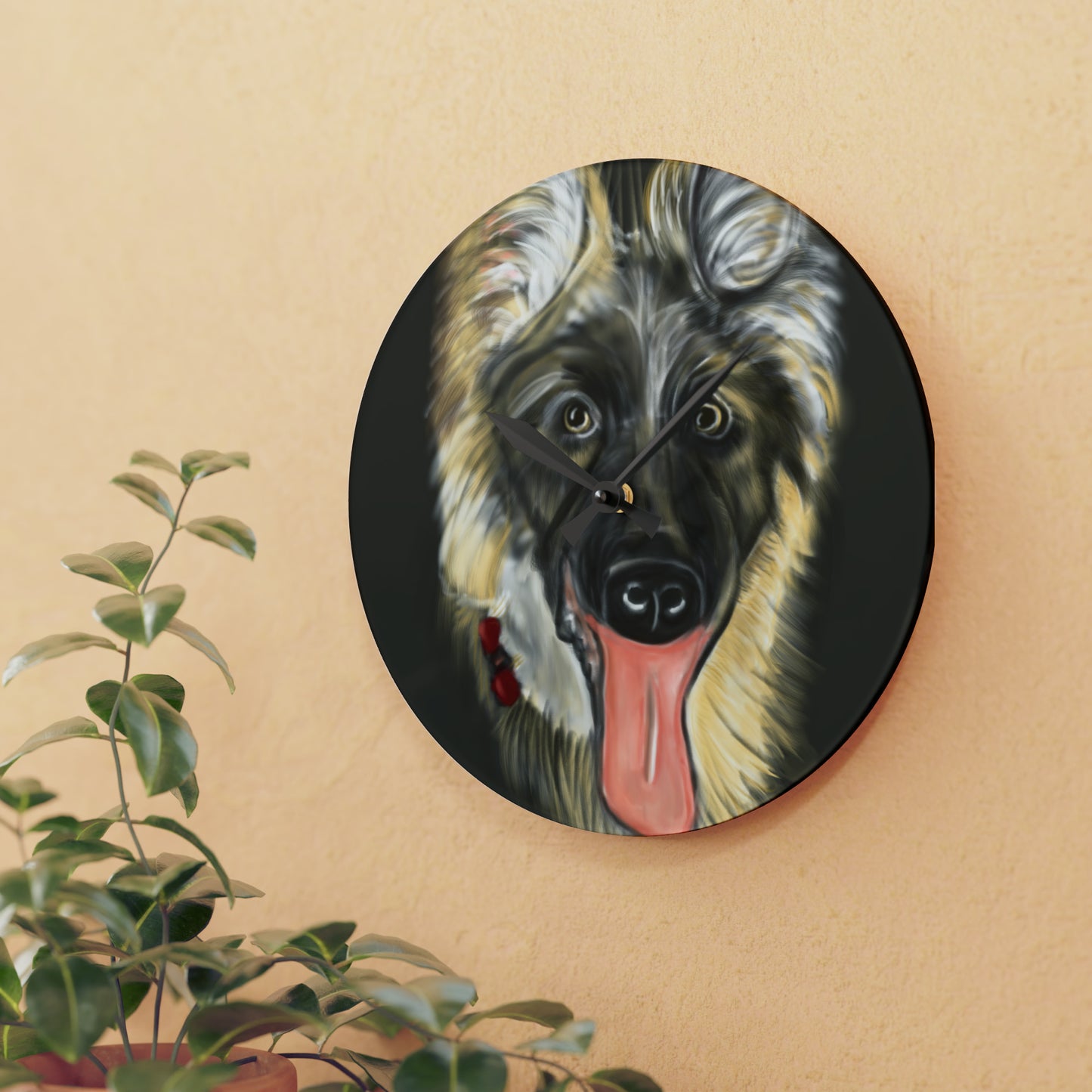 German Shepard Acrylic Wall Clock - Debital Design