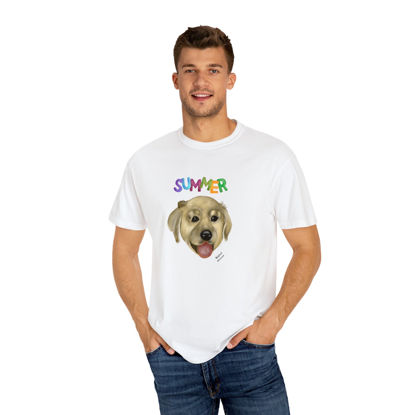 Introducing Our Golden Pup Unisex Garment-Dyed T-shirt! - Debital Design
