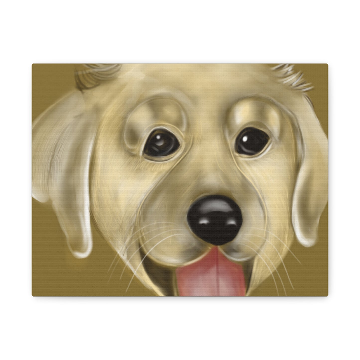 Golden Pup Canvas Gallery Wraps - Debital Design