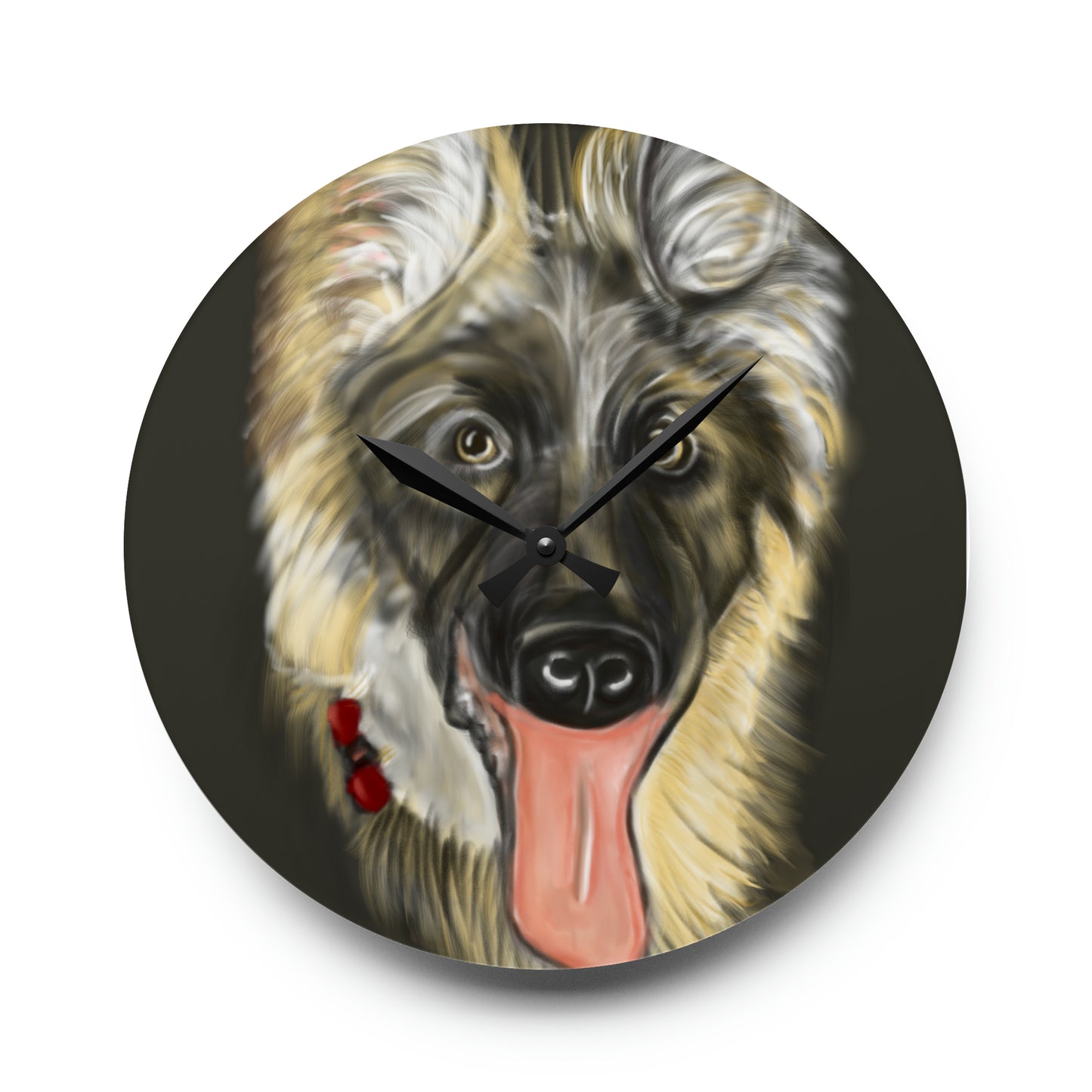 German Shepard Acrylic Wall Clock - Debital Design
