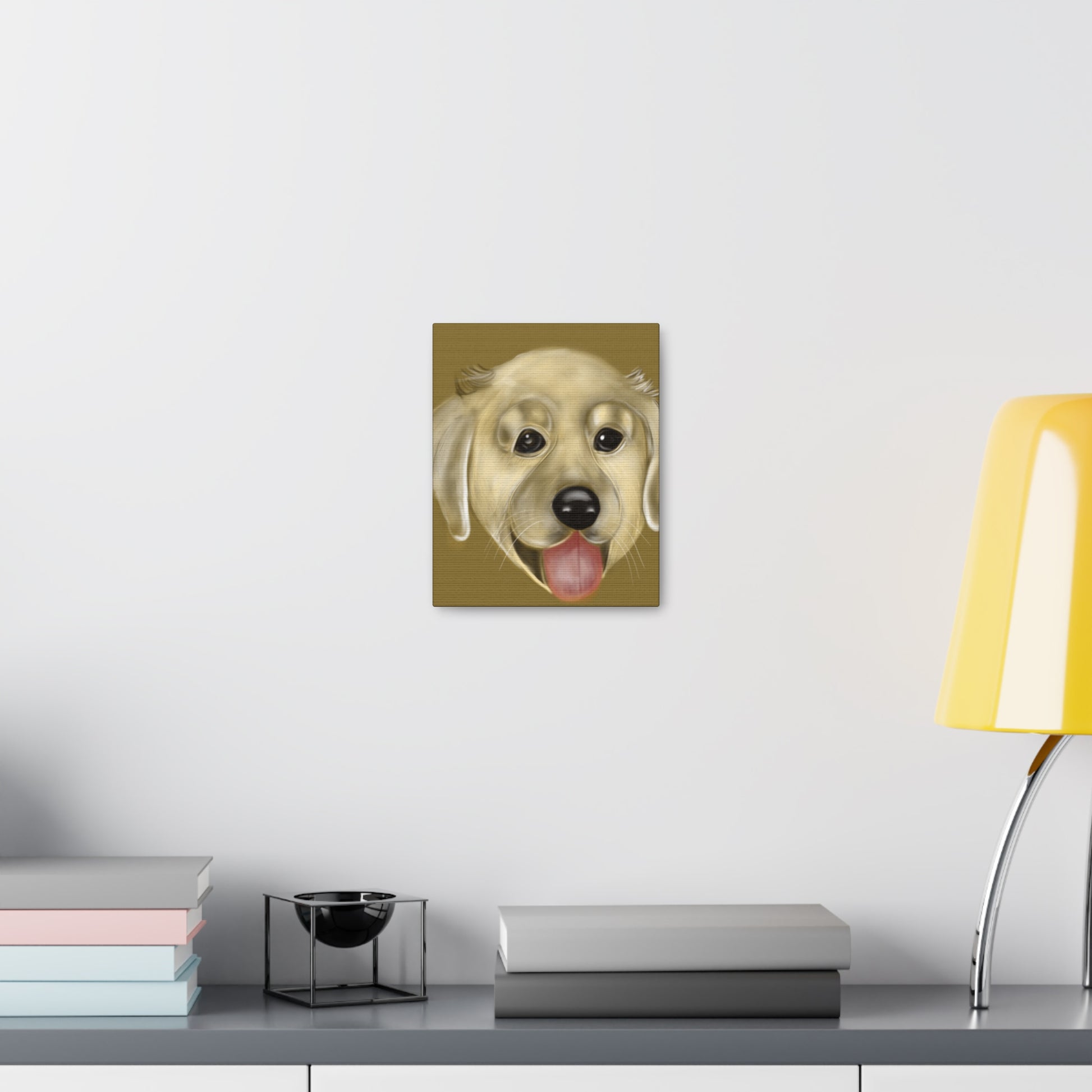 Golden Pup Canvas Gallery Wraps - Debital Design 