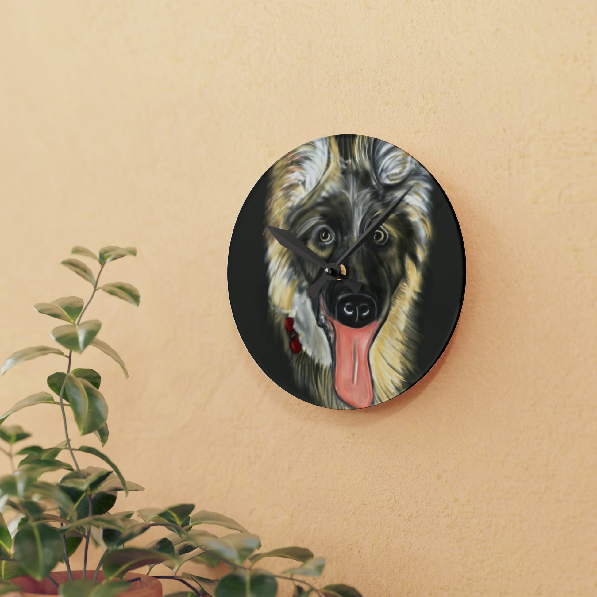 German Shepard Acrylic Wall Clock - Debital Design 