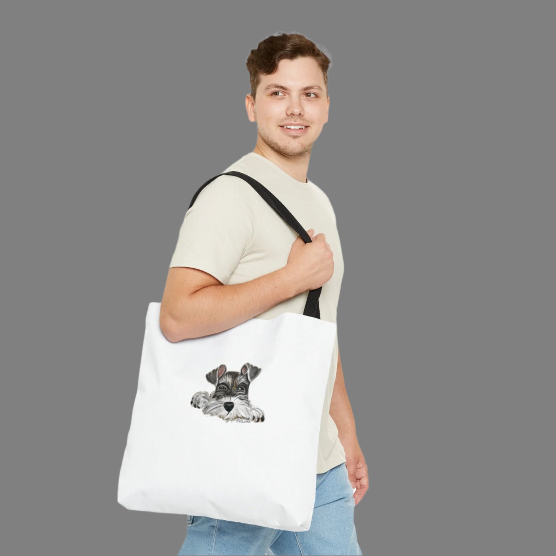 Schnauzer Tote Bag (AOP) - Debital Design 