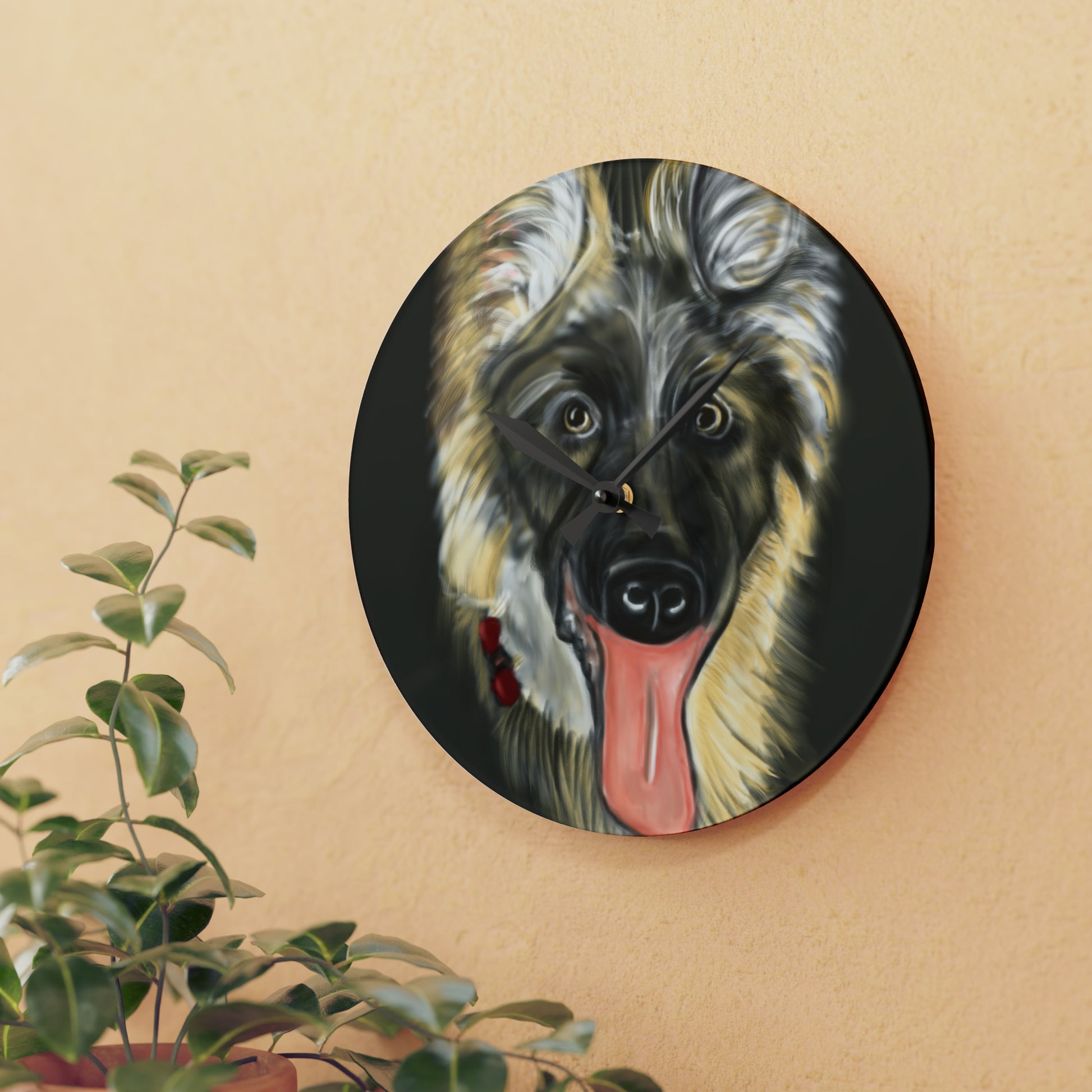 German Shepard Acrylic Wall Clock - Debital Design 