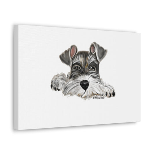 Schnauzer Canvas Art Perfect for Dog Lovers & Home Decor - Debital Design 