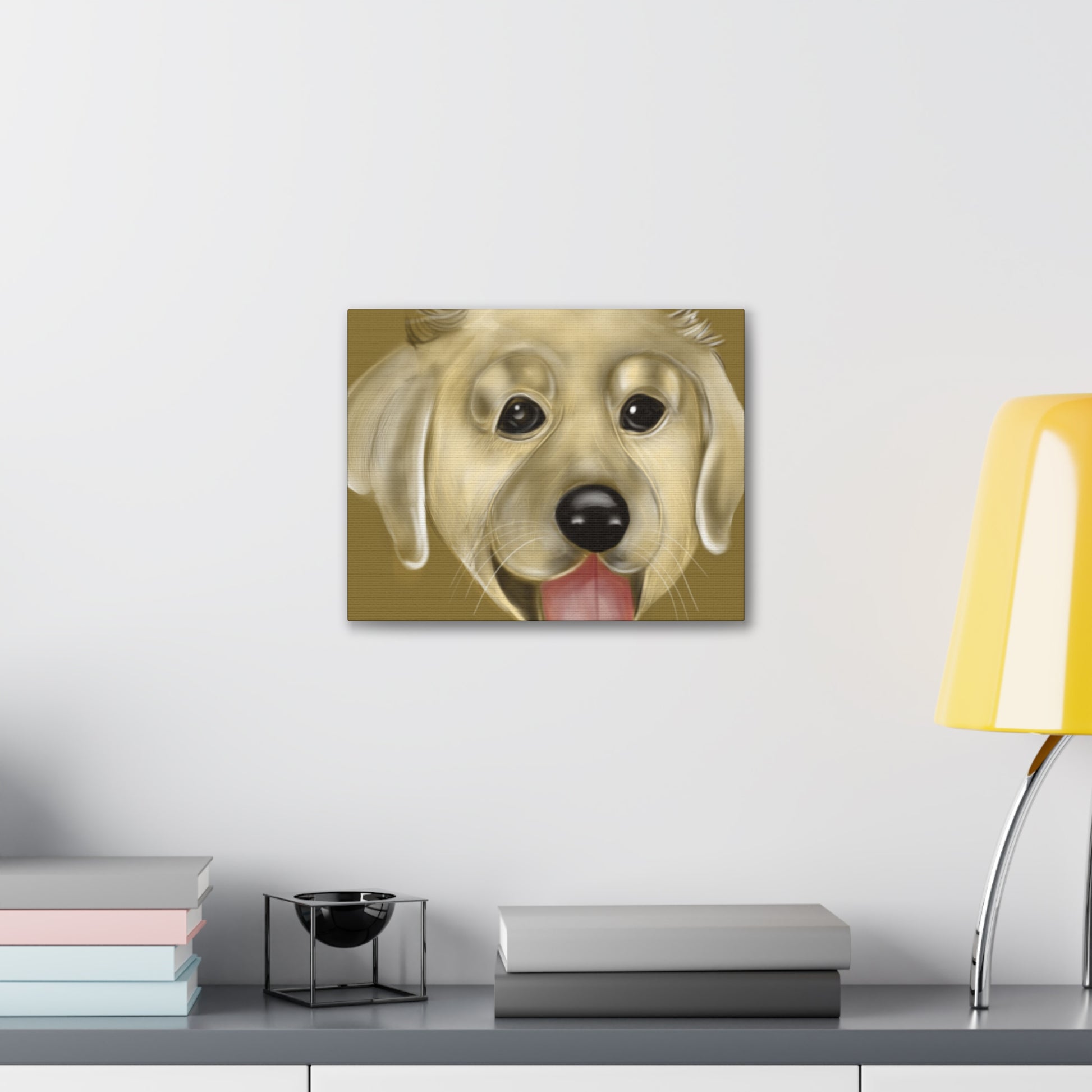 Golden Pup Canvas Gallery Wraps - Debital Design 