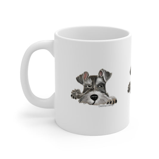 Ceramic Mug 11oz,  SCHNAUZER - Debital Design 