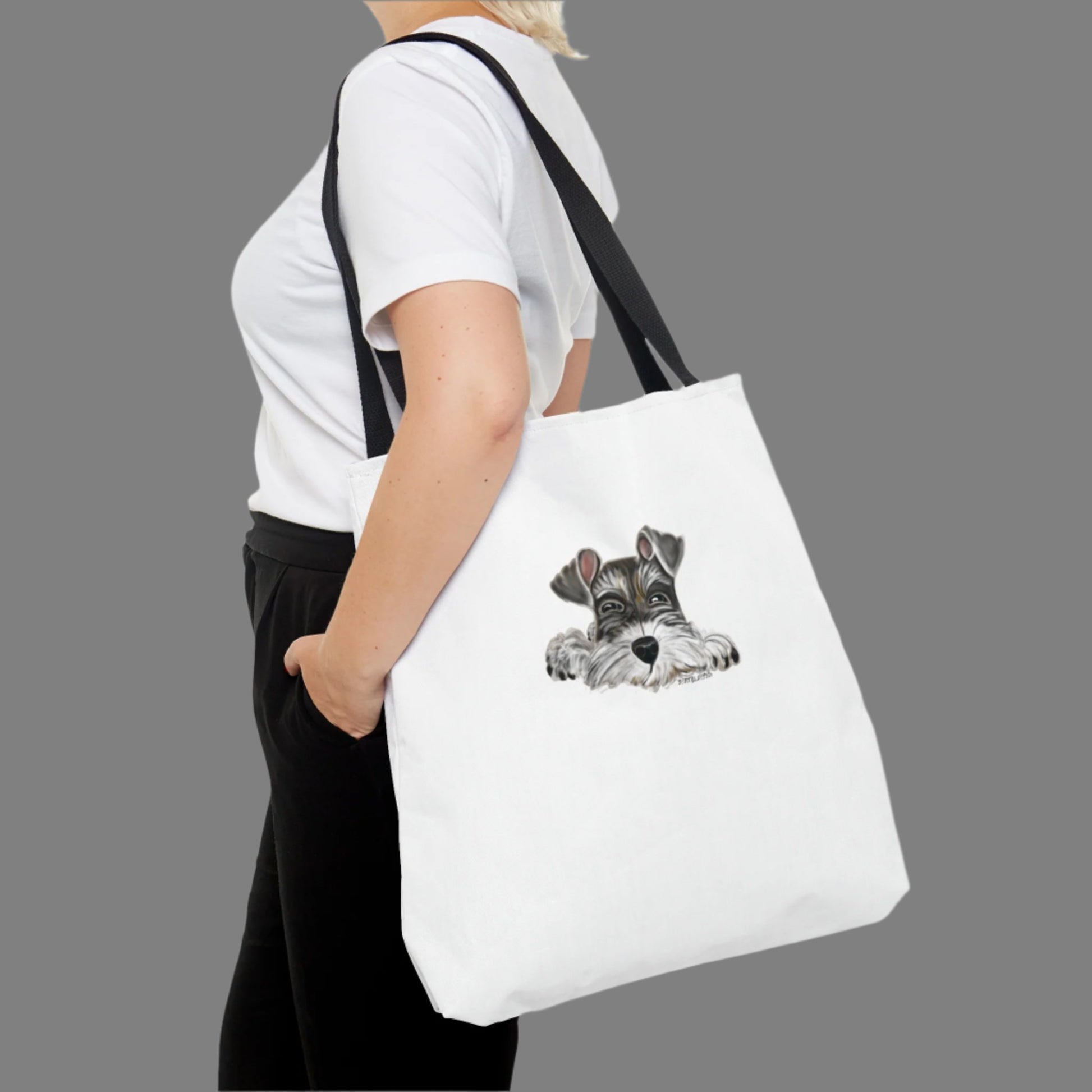 Schnauzer Tote Bag (AOP) - Debital Design 