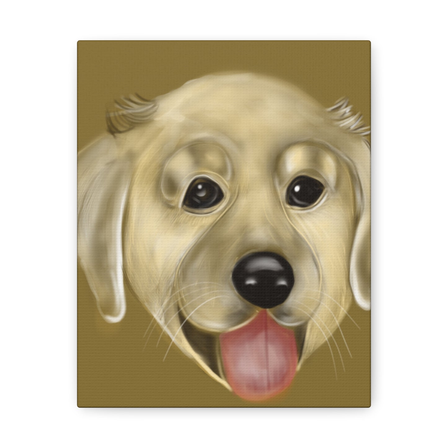 Golden Pup Canvas Gallery Wraps - Debital Design 