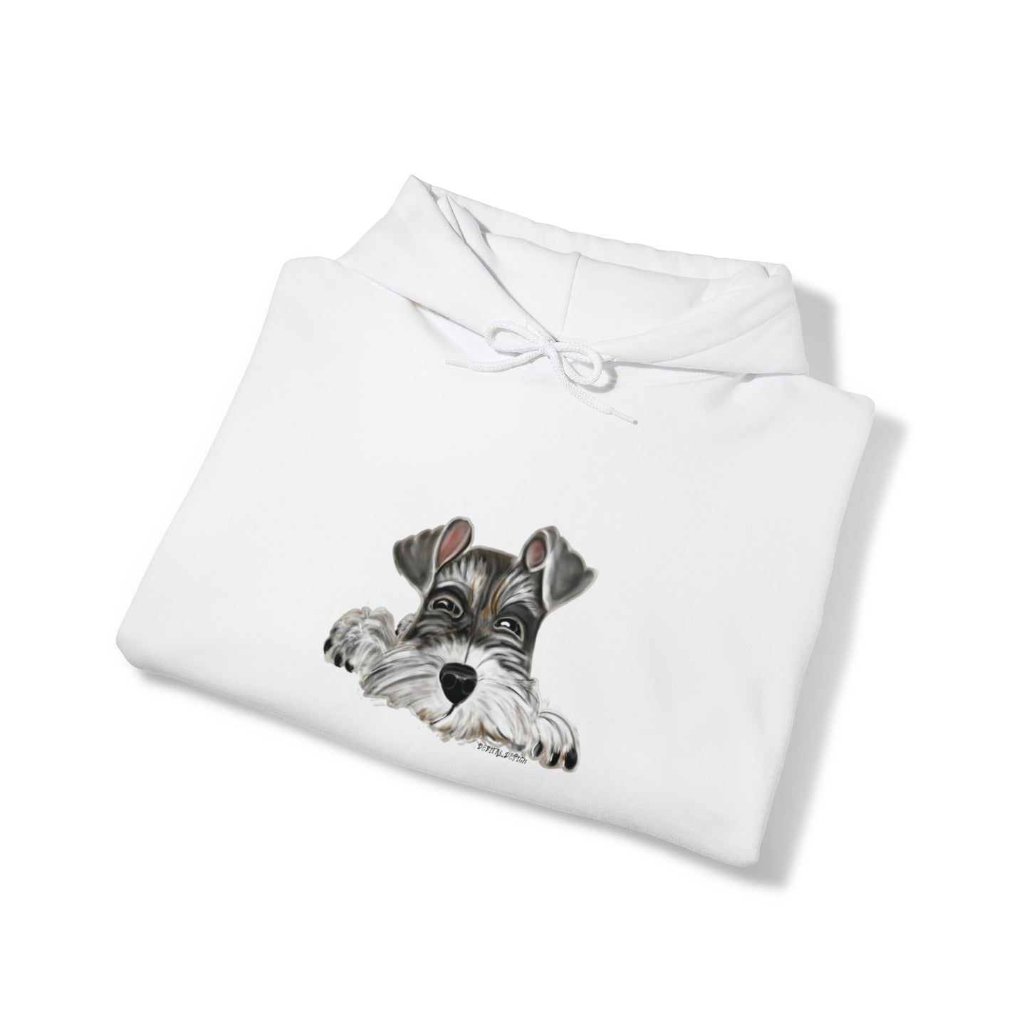 Unisex Heavy Blend™ Hooded Sweatshirt - Schnauzer - Debital Design 