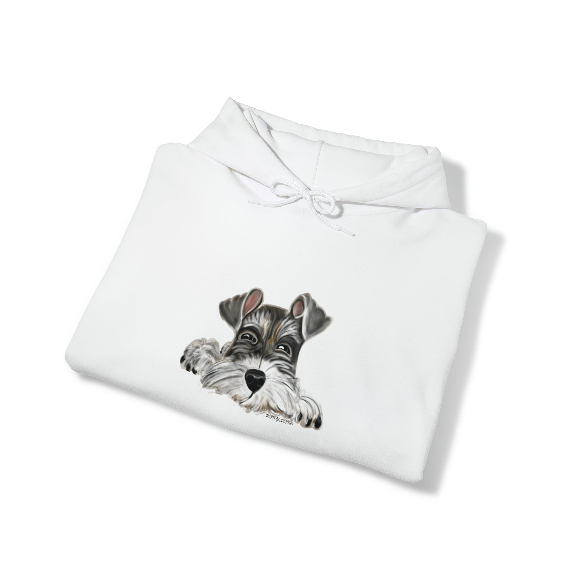 Unisex Heavy Blend™ Hooded Sweatshirt - Schnauzer - Debital Design 