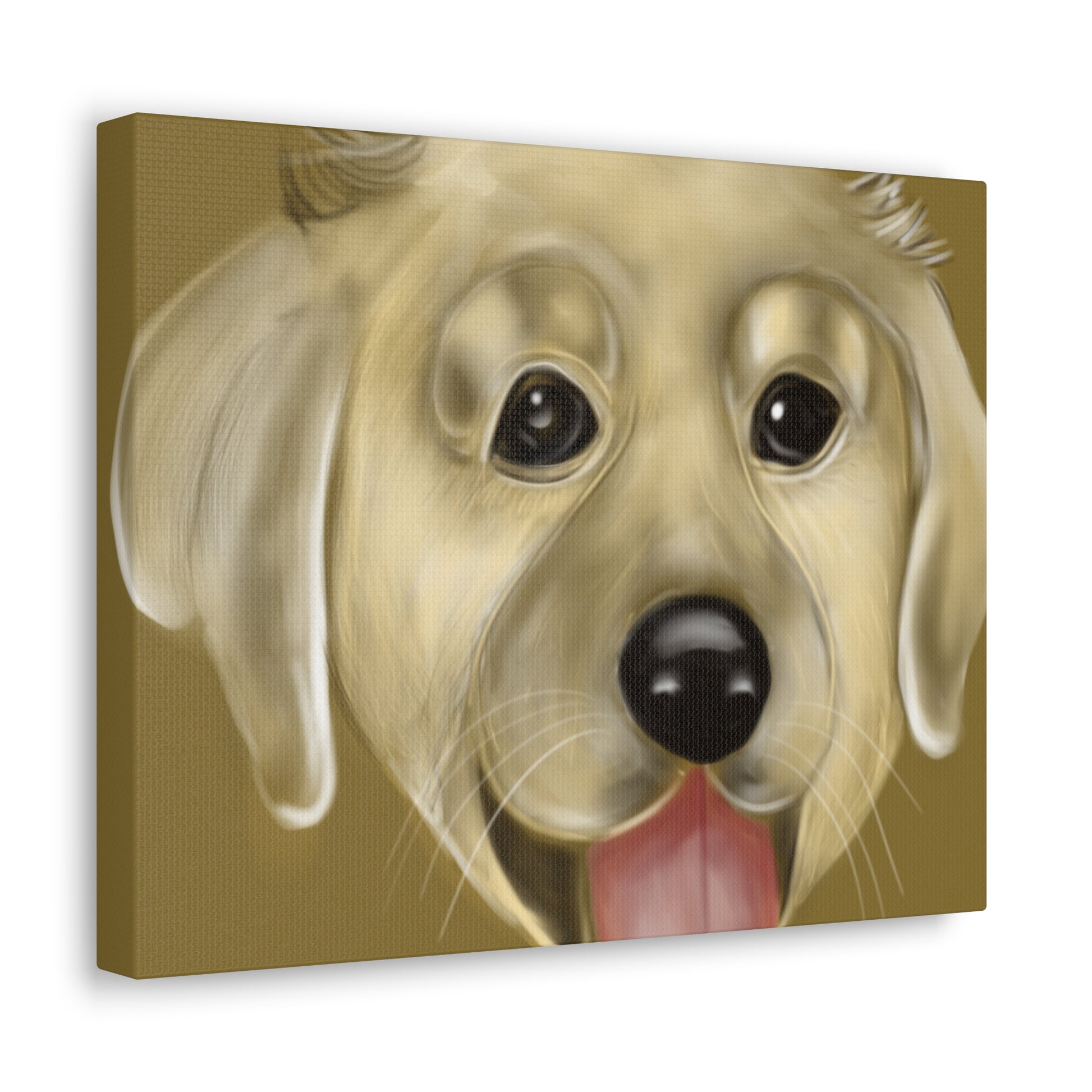Golden Pup Canvas Gallery Wraps - Debital Design 