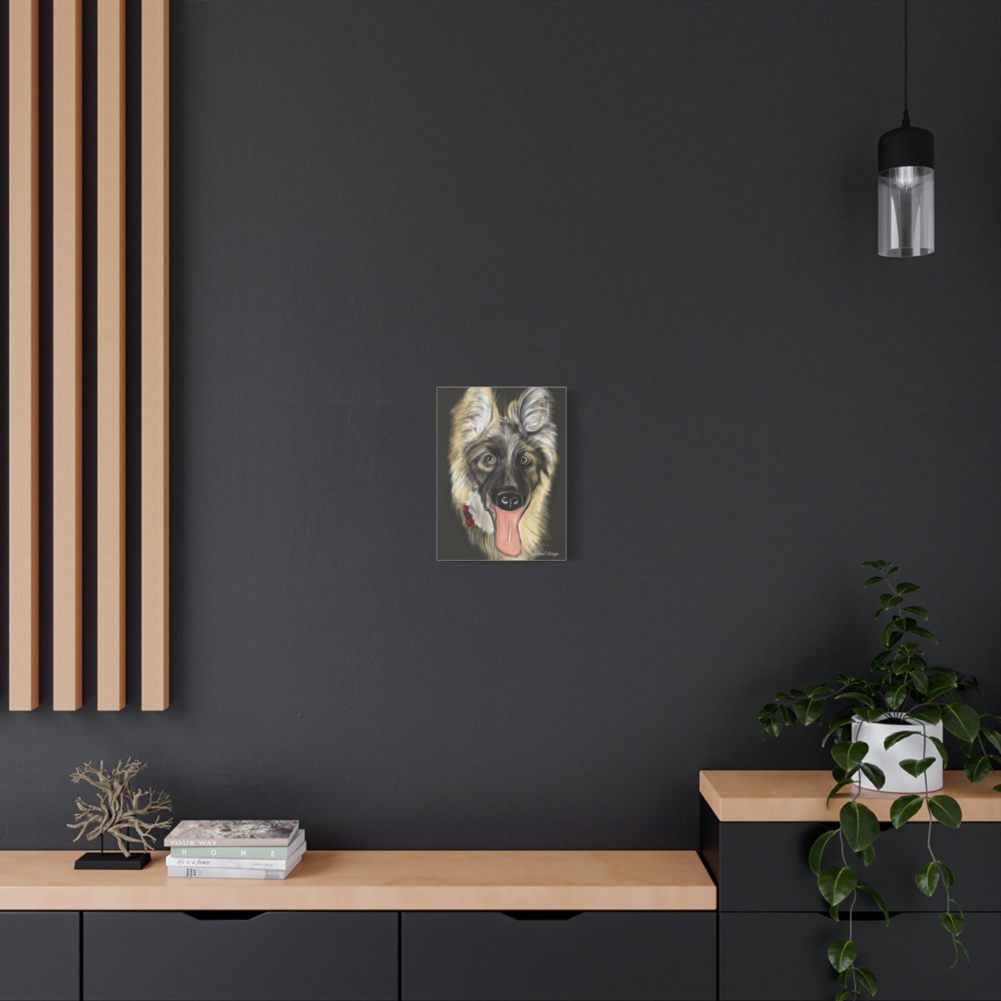 Custom German Shepard Canvas Art - Bring Your Pet’s Personality to Life - Debital Design 
