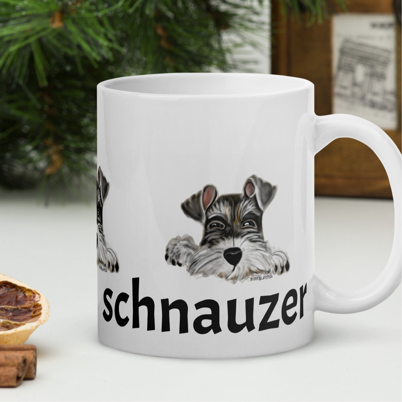 White coffee mug  Sherlock - SNAUZ - Debital Design 