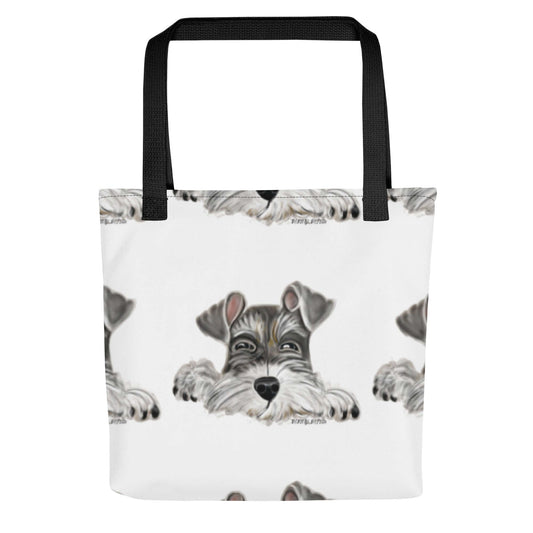Schnauzer Love: Stylish Tote Bag - Debital Design 