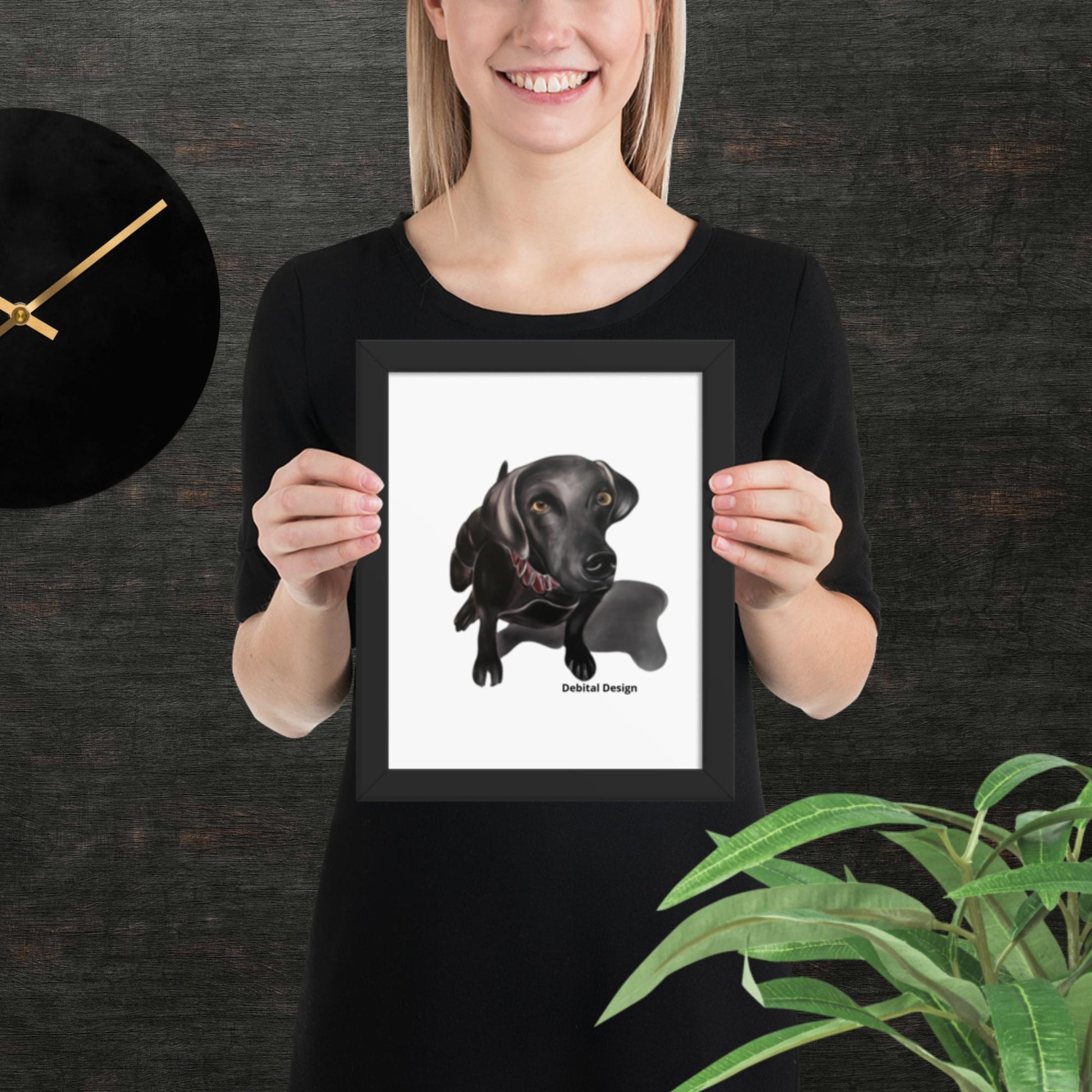 Bella the Weimaraner - Debital Design 