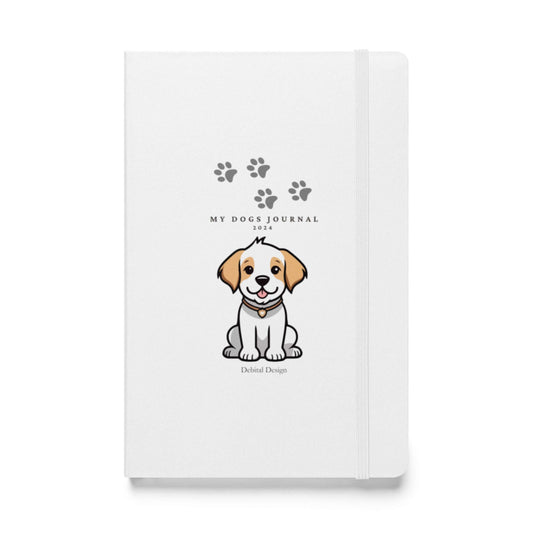 Puppy on a Journal