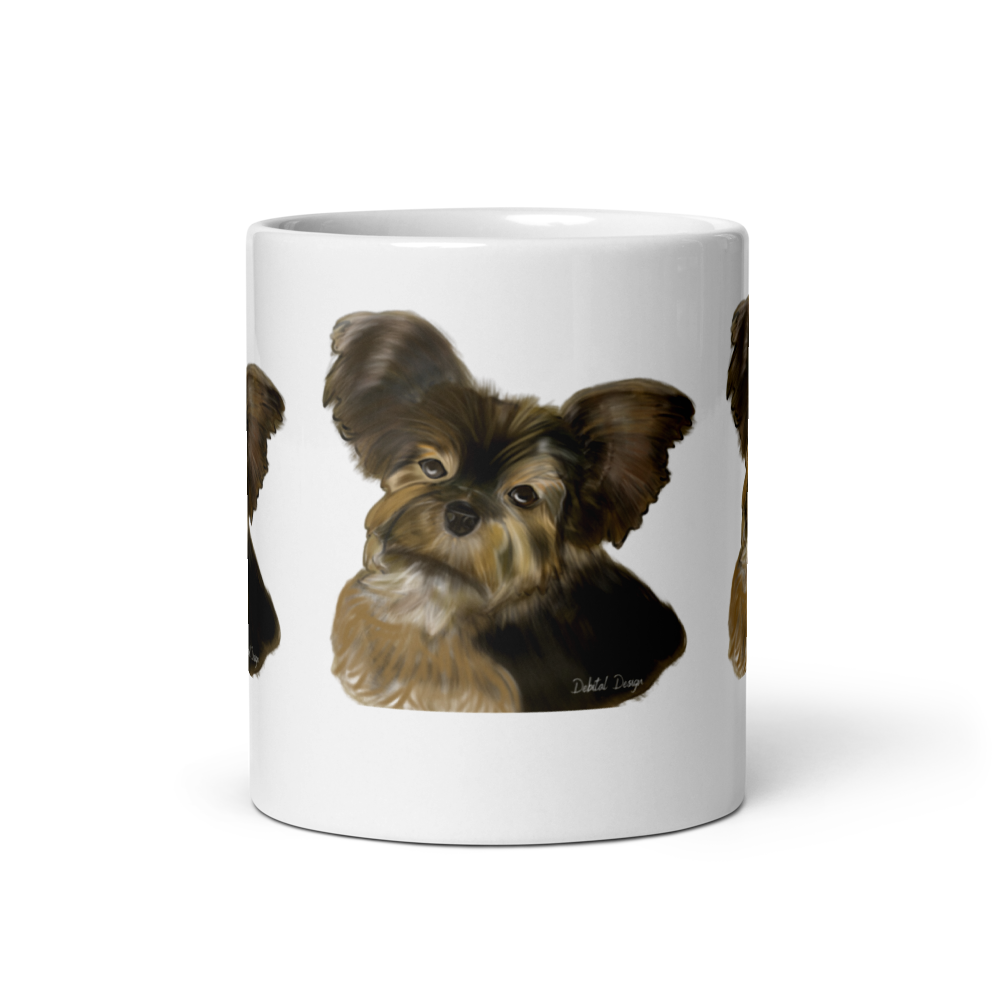 Charming Yorkie Mug for Coffee Lovers - Debital Design 