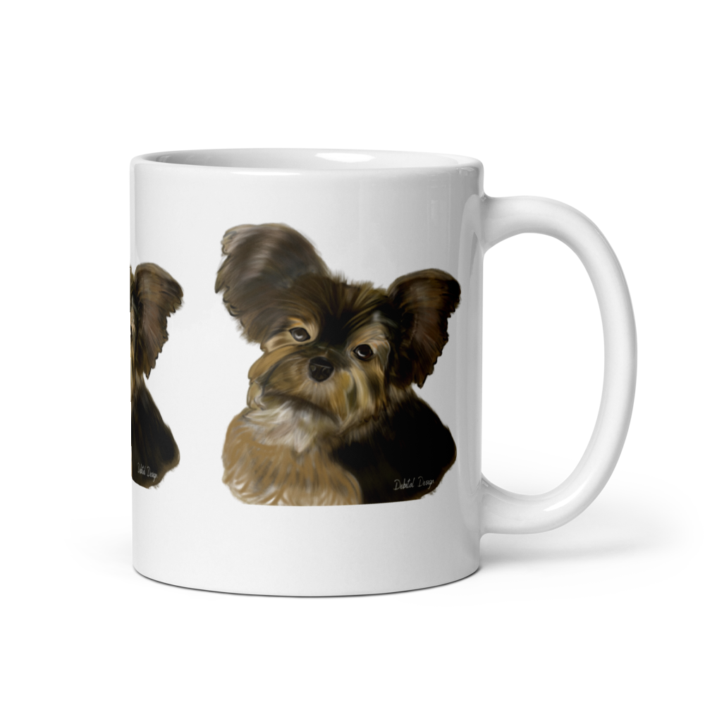 Charming Yorkie Mug for Coffee Lovers - Debital Design 