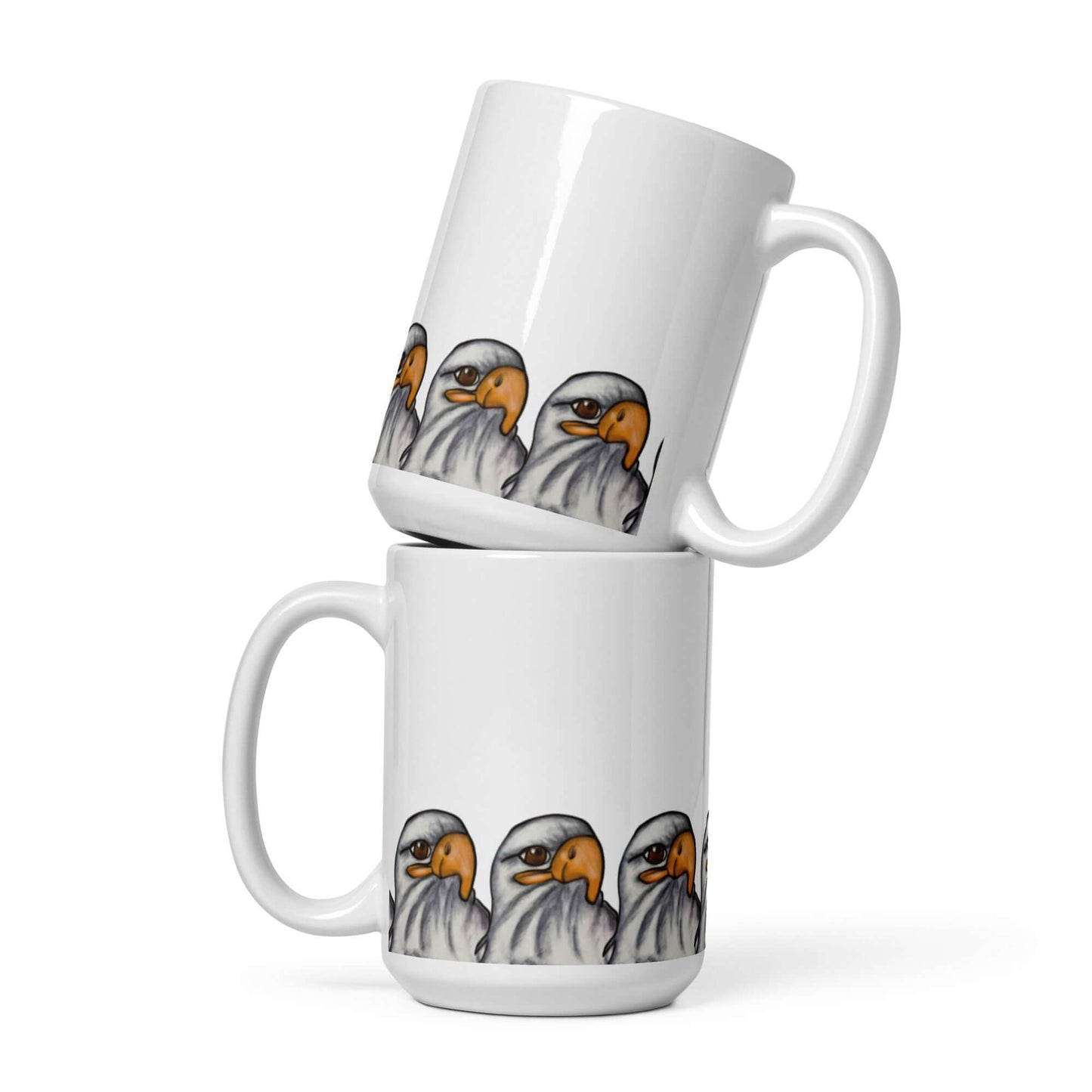AMERICAN EAGLE  White Glossy Mug - Debital Design 